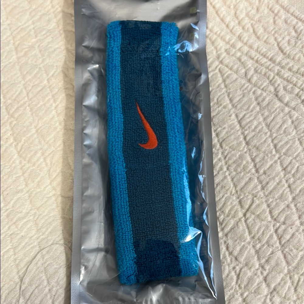 NWT Nike Blue and Orange Headband